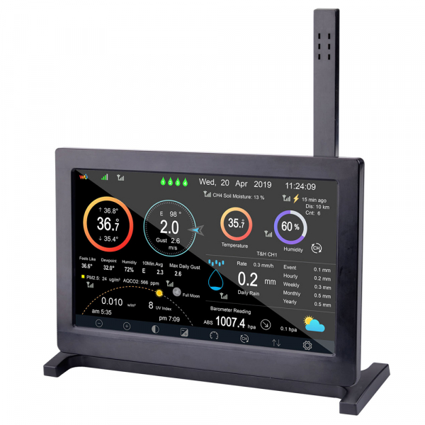 HP2000 Single Sensor Edition Wi-Fi Internet wireless weather station (HP2000 Display + DP40 + DP80 + DP300)